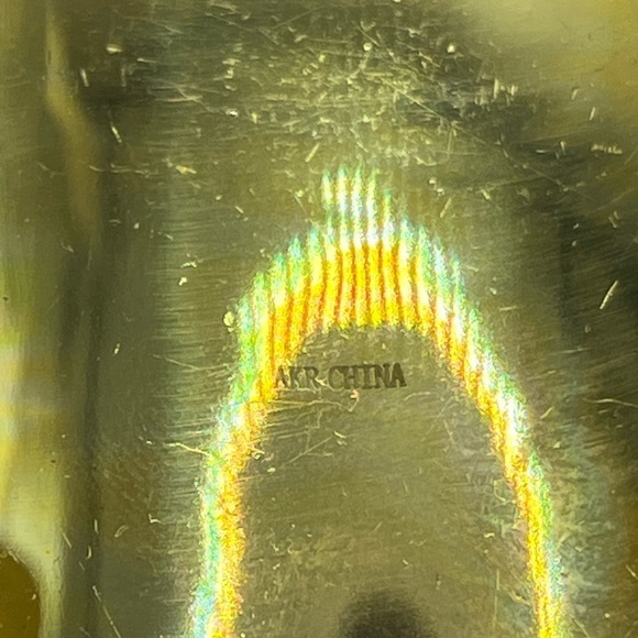 Vintage Amy Khan Russel Gold Tone Etched Cuff Bracelet Hunting Scene Deer Lion - Picture 10 of 14